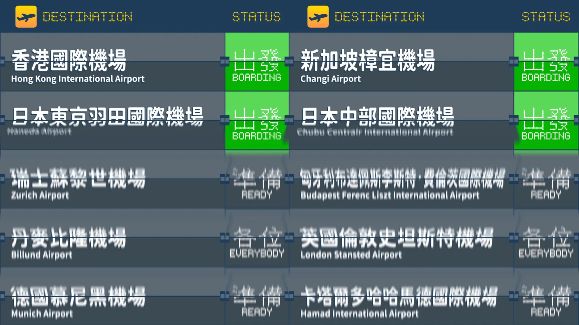 The Terminals 獨嘉登機指南